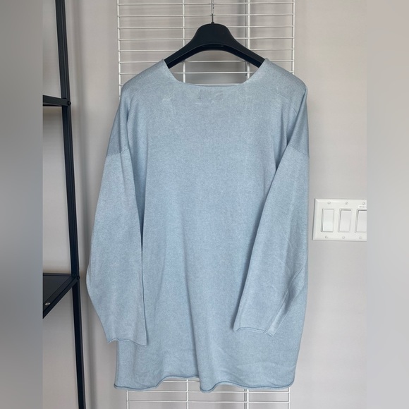 Eskandar Blue Pullover Sweater One size - Picture 5 of 9
